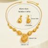 Set de Collares Europeos y Americanos de Venta Caliente Transfronterizo para Mujer Nicho Metal Electrochapado 18K Diseño Pendientes de Lujo Accesible Set de Dos Piezas