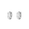 Aretes para Mujer con Postes de Plata, Elegante Estilo Coreano, Aretes de Aro Simples y Únicos, Aretes Pequeños Geométricos de Plata