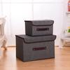 Caja de almacenamiento plegable de espiga nueva transfronteriza con tapa caja de almacenamiento de tela caja de almacenamiento para artículos varios ropa