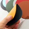 Porta-Copos Personalizados, Tapetes Redondos Isolantes de Calor em Couro PU, Antiderrapantes e Impermeáveis, para Mesas de Jantar, Uso Doméstico, com Logo da Empresa, Baseado em Imagens e Amostras Fornecidas