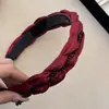 Diadema de ala ancha con diamantes de imitación para mujer, estilo nuevo, elegante, con parte superior de cráneo alto, estilo retro, accesorios para el cabello que combinan con todo a diario.