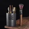 Clip de Madera Maciza Accesorios para Tazas Juego de Té Taza de Té de Caballero Pinza para Ceremonia del Té Juego de Té Seis Pinzas Kung Fu Lavado Madera de Bambú Metabo
