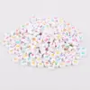 Cuentas Planas de Letras Rusas Acrílicas para Pulsera de Niños DIY, Colgante, Cuentas Sueltas, Cuentas Cuadradas, Accesorios de Joyería, Fábrica al por Mayor