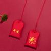 Bolsa de Bendición de la Paz Roja, Bolsa de Chismes de los Cinco Elementos Yin y Yang, Bolsa de Loto, Bolsita de Oración para Colgar en el Cuello, Colgante de Bolsa Vacía