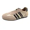 Tênis de Treino Alemão Clássico Retro Versátil Feminino Outono 2026 Novo Cadarço Esportivo Solado Plano Confortável Leve Casual Board Shoes