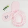 Diadema de Conejo de Franela de Gama Alta, Diadema para Lavado Facial y Maquillaje en Casa, Diadema Plegable Versátil, Turbante