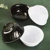Miniatura de 7cm tigela pequena realista miniatura casa de boneca micro-cena louça comida brinquedo tigela de plástico sobremesa macarrão tigela pequena feita à mão DIY