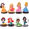 Branca de Neve Bela Sereia Elsa Decoração de Bolo Ornamento Inserção para Assar Infantil Acessórios de Mesa de Sobremesa Celebridade da Internet