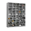 Gabinete de Zapatos de Acero Inoxidable Taller de Purificación Libre de Polvo Taburete para Cambiarse de Zapatos Vestidor de Laboratorio Gabinete de Zapatos de un Solo Lado Casillero con Múltiples Compartimentos