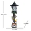 Luces Solares para Exteriores Temáticas Navideñas Transfronterizas, Adornos de Resina para Pesebre, Luces para Decoración de Jardín y Paisajismo
