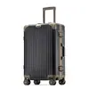 Mala de Mão Toda em Liga de Alumínio e Magnésio para Homens e Mulheres, Modelo Estudante, Mala de Viagem de Metal com Rodas Universais, Maleta de Bagagem em Liga de Alumínio