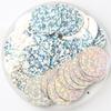 Agujero lateral de 20 mm pieza brillante pieza colgante cuenta diy accesorios hechos a mano para ropa ropa de baile zapatos sombrero decoración 10g