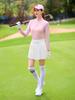 Proteção Solar de Verão Respirável Golfe Manga Longa Feminino Seda de Gelo Esportiva Roupa de Proteção Solar Top de Manga Gelada Camiseta Esportiva