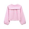 Comercio exterior al por mayor, estilo europeo y americano, moda de primavera 2025 para mujer, camisa informal de solapa corta a cuadros, top para mujer K52559
