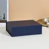 Caja plegable de una pieza con tapa abatible transfronteriza, Caja rígida de cartón magnética, Caja plegable para embalaje de regalo, Mayorista fabricante de joyería