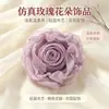 Flor de Rosa Artificial de Tela Estilo Coreano Adornos Flores de Rosa DIY Accesorios para Ropa Cabello Bolsas