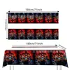 Nova Decoração de Louça Descartável Tema Stranger Things Preto e Vermelho Pratos de Papel para Festas de Aniversário