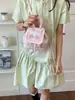 Mochila bordada de estilo coreano fresca y linda transfronteriza, mochila pequeña nueva de verano de moda de dibujos animados con lunares de alta apariencia