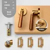 Juego de Cerradura Sencilla para Puerta de Dormitorio para Uso en Interiores, Adecuado para Baño, Dormitorio, Habitación de Adultos Mayores, Habitación de Niños y Baño, con una Cerradura de Manija Silenciosa de Lengüeta Única
