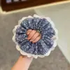 Coletero Floral Estilo Coreano para el Cabello, Gama Alta, Sencillo, Versátil, Adecuado para Coletas y Moños, Goma Elástica de Alta Elasticidad
