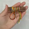 Ramas de Madera de Melocotonero Viejas con Cuerda de Cinco Colores Adornos de Rama de Madera de Melocotonero para Dormitorio y Coche, Ramas de Madera de Melocotonero con Bolsa de Terciopelo del Sudeste para Atraer Flores de Melocotonero