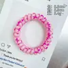 Elástico de Cabelo Cordão de Telefone de Verão Dopamina Simples Versátil Corda para Rabo de Cavalo Alta Elasticidade Faixa de Cabelo Elástico de Cabelo