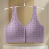 Ropa interior hermosa con botones frontales para mujeres de mediana edad, estilo de madre, chaleco de lactancia con botones frontales, sujetador sin varillas para mujeres de mediana edad y mayores