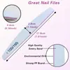 Herramientas para uñas lima de arena gris lima de manicura para quitar uñas lima pulidora con forma de media luna de doble cara en stock al por mayor