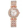 Nuevo producto superventas transfronterizo: Reloj de pulsera para mujer con incrustaciones de diamantes, lujoso y versátil regalo de moda, pulsera de reloj de cuarzo para mujer