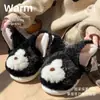 2025 Nuevas Zapatillas de Algodón Lindas Devon Meow Cálidas para el Hogar para Mujer 2025 Nuevas Zapatillas de Algodón Antideslizantes Forradas de Felpa para Heattech