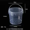 Venta al por mayor del fabricante Barril de plástico blanco Barril redondo Almacenamiento de frutas Barril sellado 1-5L Grado alimenticio Bolsa de mano Barril de plástico transparente