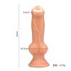 Cachorro sexual pênis simulação pênis grande em forma de plug anal ventosa masturbação pênis plug anal produtos sexuais para adultos uma geração de cabelo