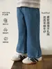 Wuli Bu Yi [Procesamiento Personalizado] Pantalones de Encaje Acampanados para Niñas Moda Otoñal Jeans Cómodos y Amigables con la Piel