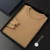 Suéter de Cachemir para Hombre Suéter de Cuello Redondo Holgado Casual para Abrigo 2023 Otoño e Invierno Nuevo Suéter de Cachemir Tejido de Talla Grande