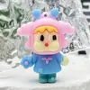 Chaveiro Pingente de Bebê Chorando Desenho Animado Fofo Bebê Chorando Boneca Caixa Surpresa Bebê Chorão Pingente para Mochila Escolar Chaveiro de Carro