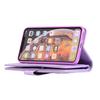Adequado para iPhone13 capa de couro para celular com glitter Apple 14 bolsa com zíper para nove cartões capa protetora 15plus capa carteira