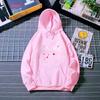 Nuevo Otoño e Invierno 2025 Transfronterizo Estampado de Letras Estudiantil Suelto Top de Manga Larga Chaqueta Sudadera con Capucha Forrada de Felpa para Mujer Trendy