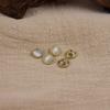 Fuguang resina 12mm Olho de Gato moda ouro botão inferior all-match das mulheres top botão camisa fivela em forma de I fivela