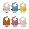 Babero impermeable para bebé, babero de silicona de grado alimenticio para niños, babero suave para comer bebés, anti-suciedad, ventas directas de fábrica