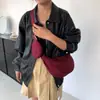 2025 Nueva Bolsa Lisa Sencilla para Mujer Moda Casual Bolso Dumpling para Salir y Divertirse Ligero Bolso Cruzado al Hombro