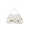Bolsa feminina 2025, nova bolsa transversal estilo coreano, simples, estilosa, casual, bolsa de ombro, corrente, pequena bolsa quadrada
