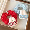 Lindos conejos y gatos con gafas de lunares, Ligas para el pelo, Scrunchies, Sujetadores de coleta coquetos, Diademas, Sujetadores para moños