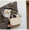 Bolsa de ombro vintage da moda, bolsa de mão para mulheres, estilo coreano, elegante, simples, casual, pequena bolsa quadrada, 2025, bolsa feminina de alto estilo