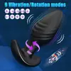 Plug Anal Oscilante Controle Remoto por Aplicativo Móvel Vibrador Anal Rotativo Massageador Controle Remoto Plug Dragão Dropshipping