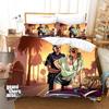 Impressão digital 3d transfronteiriça Grand Theft Auto Hunter gta lixamento conjunto de três peças fornecimento direto cama conjunto de quatro peças conjunto de três peças