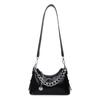 Bolsa de Hombro de Cuero con Aceite y Cera Nueva Distintiva de Cadena al por Mayor Versátil Simple de Gama Alta Casual Cruzada para Mujer