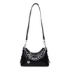 Bolso de mujer transfronterizo estilo callejero moda bolso silla de montar, Henggeng nuevo bolso de hombro de cadena para chica de moda, bolso cruzado de alto valor