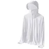 Roupa de Proteção Solar de Seda de Gelo para Homens, Novo Estilo de Verão, Anti-UV, Ultra-Fina, Respirável, Roupa de Proteção Solar, Jaqueta para Pesca ao Ar Livre, Transfronteiriça