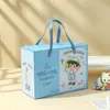 Caixa de Presente para Mês do Bebê, Caixa de Presente para Décimo Aniversário Infantil, Lembrancinha de Banquete dos Cem Dias, Caixa de Embalagem de Presente Desenho Animado, Caixa Vazia