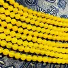 Ágata Amarillo Natural Cuentas Sueltas Cuentas Redondas Pulsera Accesorios para Joyería DIY Cuentas de Ágata Productos Semiterminados Venta al por Mayor Jade